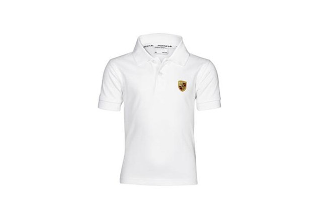 Boy's polo shirt, crest, size 140/146