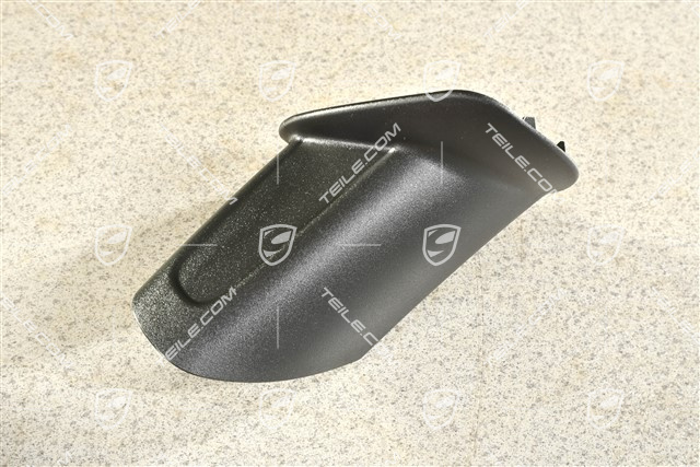 Osłona ramienia lusterka zewnętrznego, czarna satyna, L