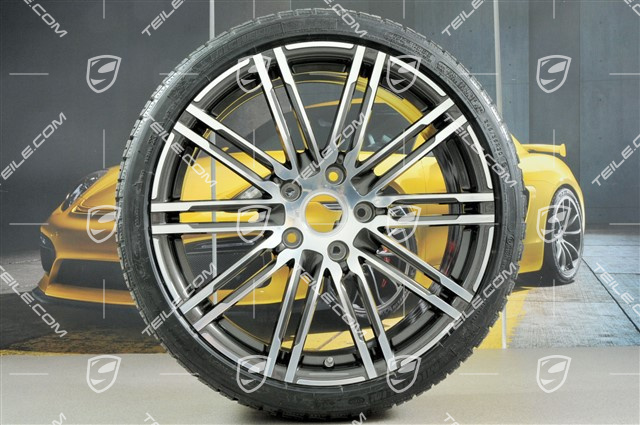 20-inch winter wheels set "Turbo", used rims 8,5J x 20 ET51 + 11J x 20 ET56 + NEW Michelin Pilot Alpin PA4 N1 winter tires 245/35 R20 + 295/30 R20, with TPM