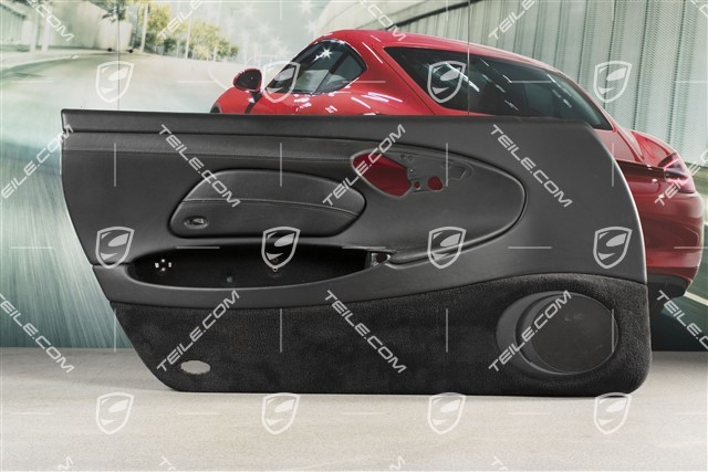 Türverkleidung, Leder, mit Airbagblende, Klangpaket, Schwarz, L