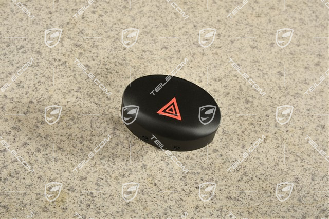 Hazard / warning light switch, Black matte