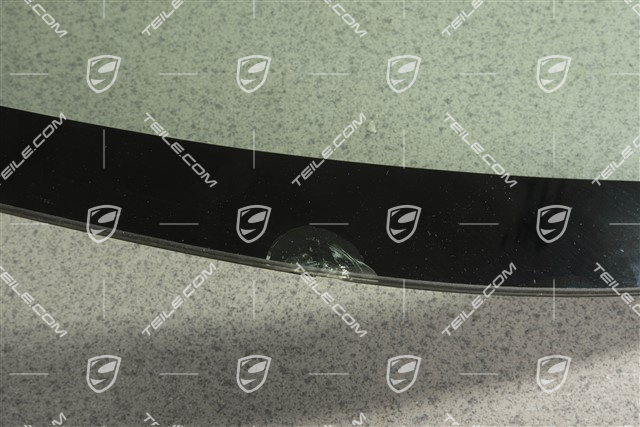 Frontscheibe mit Grünkeil, Beschaedigt