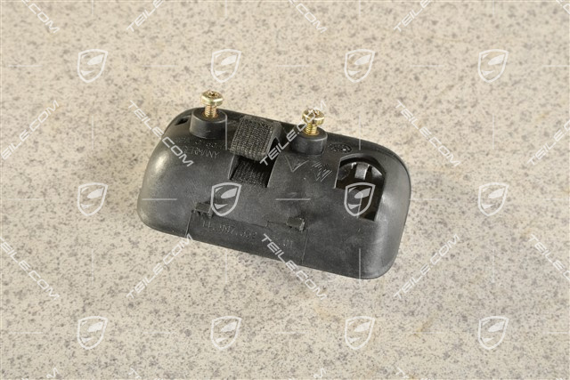 Glove compartment handle with Base plate in Black