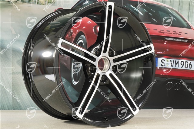 21" Felgensatz Mission E Design, 9,5J x 21 ET60 + 11,5J x 21 ET66, schwarz hochglanz