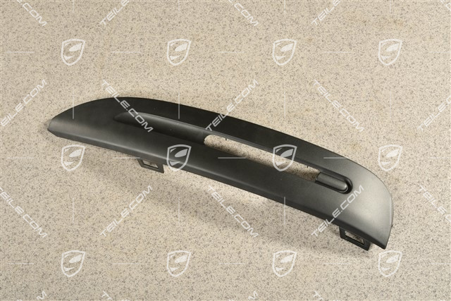 Spyder, Front bumper Position light trim, Satin black, L