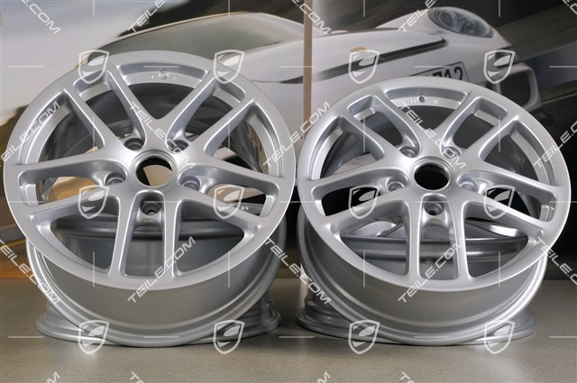 17-inch Cayman wheel set, front 6,5J x 17 ET55 + rear 8J x 17 ET40