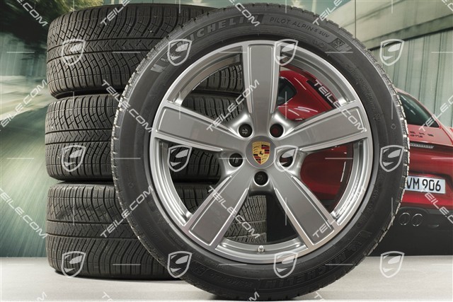 20-inch Cayenne COUPE Sport Classic winter wheel set, rims 9J x 20 ET50 + 10,5J x 20 ET55 + Michelin winter tyres 275/45 R20 + 305/40 R20, with TPMS