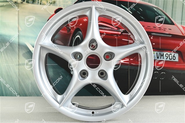 18-inch Carrera wheel set, 8J x 18 ET50 + 10J x 18 ET65