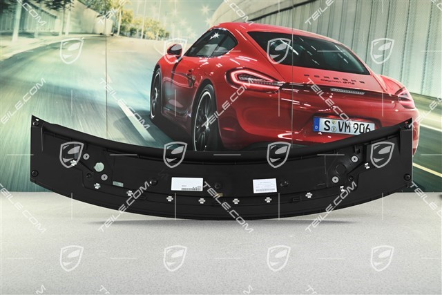 Rear lid, spoiler / wing housing - lower part, black matte