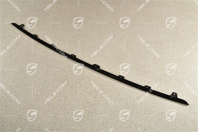 Disc / cover trim upper for front bumper retaining frame centre, Black