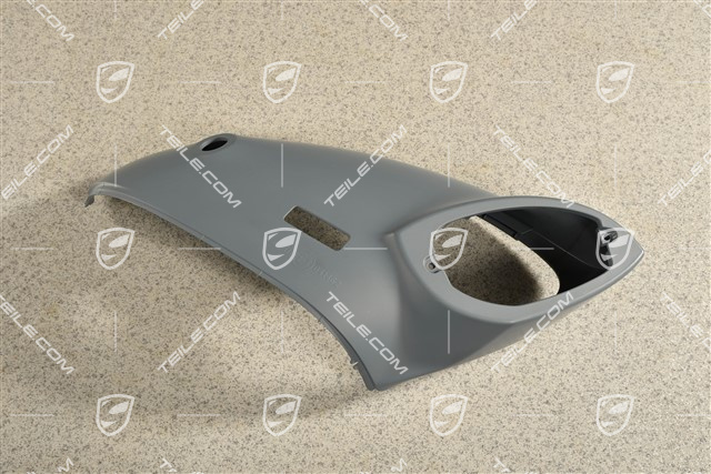 Spiegelgehäuse / Spiegel, Blende unten mit Real Top View, Grundiert, R