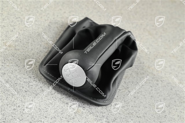 Schaltknopf, C4/4S, Leder, Schwarz