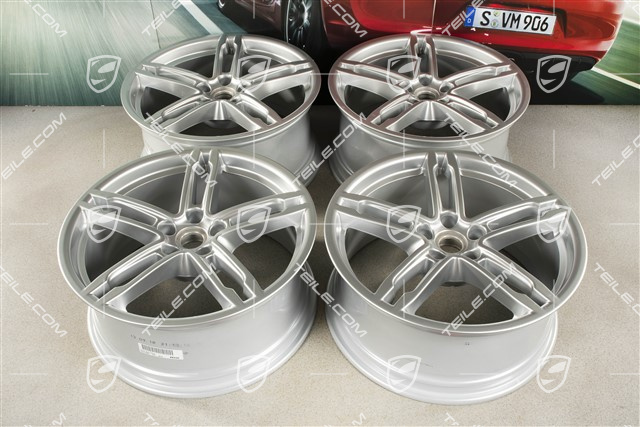 19" Komplet felg Macan Turbo/Sport Design, 8,5J x 19 ET21 + 9J x 19 ET21