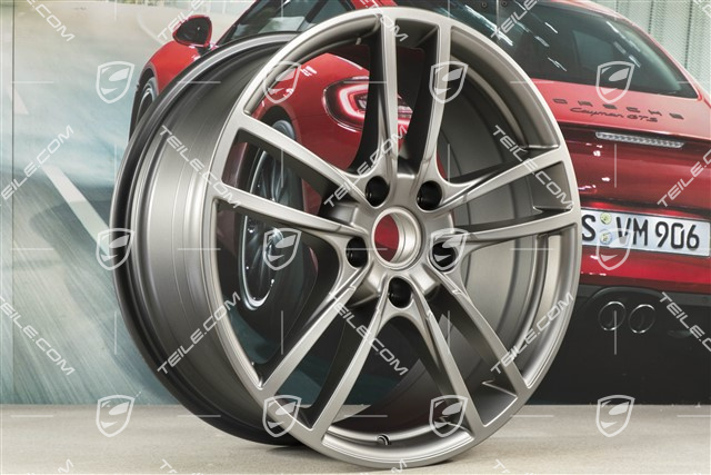 20" Cayenne COUPE Sport Felgensatz, 10,5J x 20 ET55 + 9J x 20 ET50, Platinum-Seidenmatt