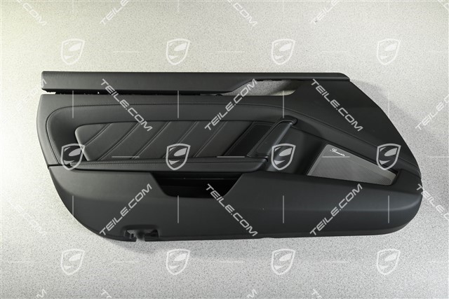 Türverkleidung, Schwarz Leder, Burmester, R