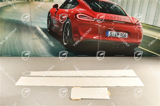 GT3, Zestaw naklejek na pokrywę bagażnika, dach i tylne skrzydło, złoty