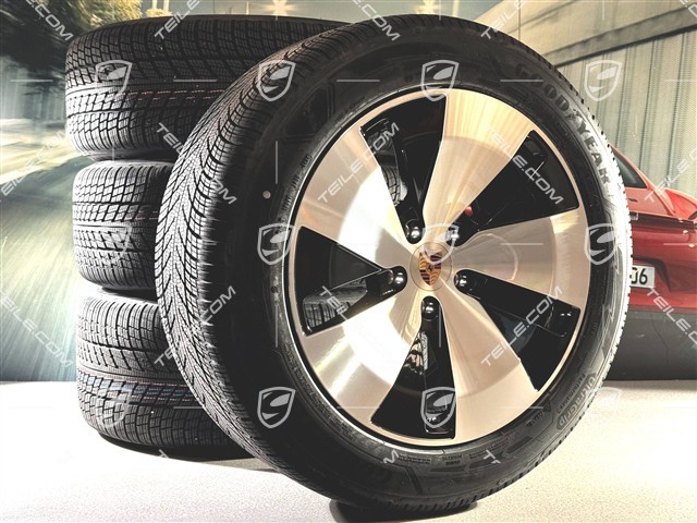 20" koła zimowe Cayenne Aero, komplet, felgi 9J x 20 ET14 + 11J x 20 ET37 + opony zimowe Goodyear UltraGrip Performance 3 SUV 255/55 R20 + 305/45 R20