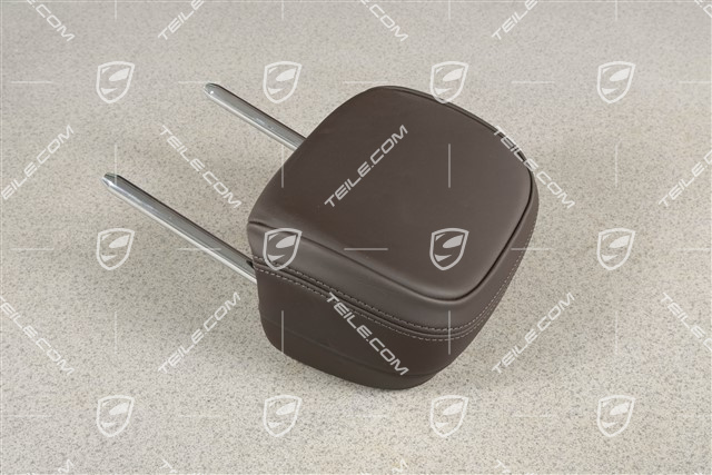 Zagłówek tylny, Skóra, Espresso, L=R