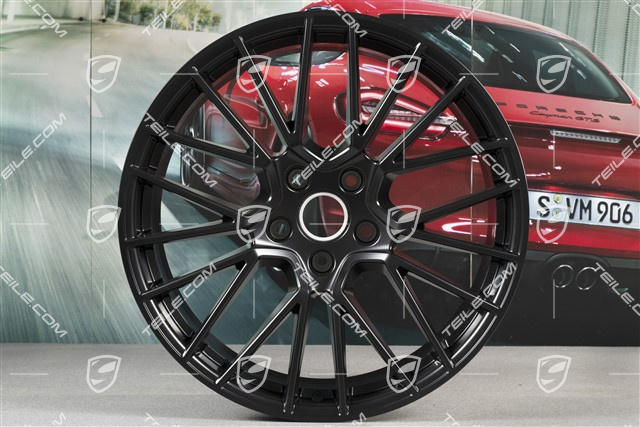 21" Felga Cayenne RS Spyder, 9,5J x 21 ET46, czarny satynowy półmat