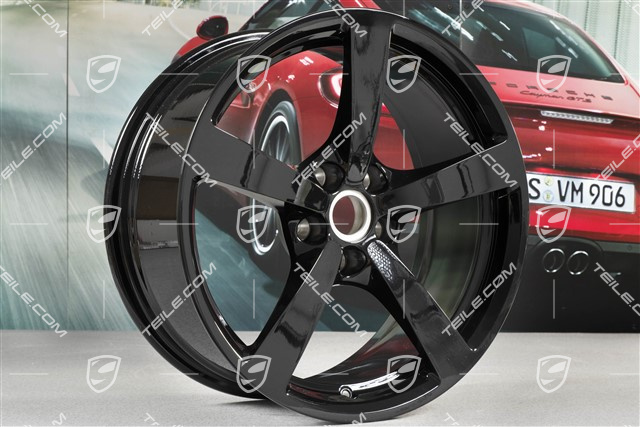 18" Felge Macan, 8J x 18 ET21, in schwarz hochglanz