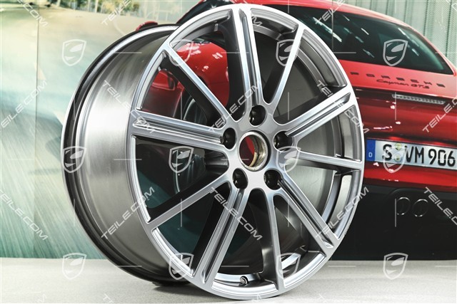 20-inch wheel rim Panamera Turbo, 9,5J x 20 ET71, Adamantium