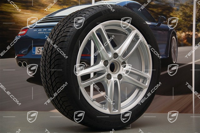 19" Panamera TURBO Winterräder Satz, Felgen 9J x 19 ET 60 + 10J x 19 ET61 + Michelin Winterreifen 255/45 R19+285/40 R19, RDK-Sensoren