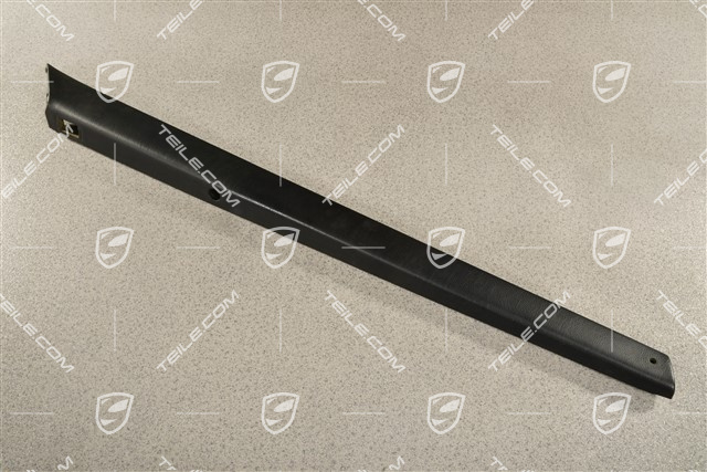 Schluesselleiste, Kunstleder, Schwarz, L