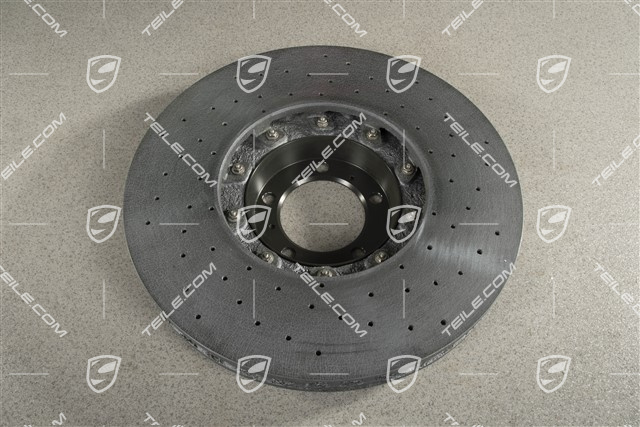 Turbo, PCCB, Ceramiczna tarcza hamulcowa, przednia, pod zacisk czarny / żółty, L