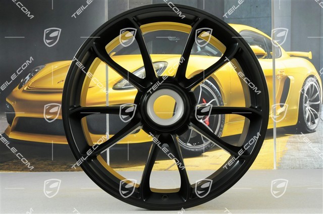 20+21" GT3 RS komplet felg, felgi: przednie 9,5J x 20 ET50 + tylne 12,5J x 21 ET48, czarne (półmat)