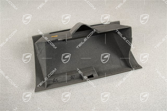 Glove compartment lid, Leatherette, Steel grey