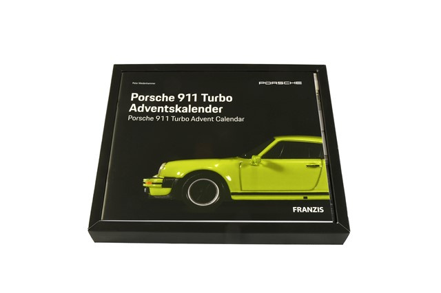 Porsche 911 Turbo advent calendar, car model scale 1:43