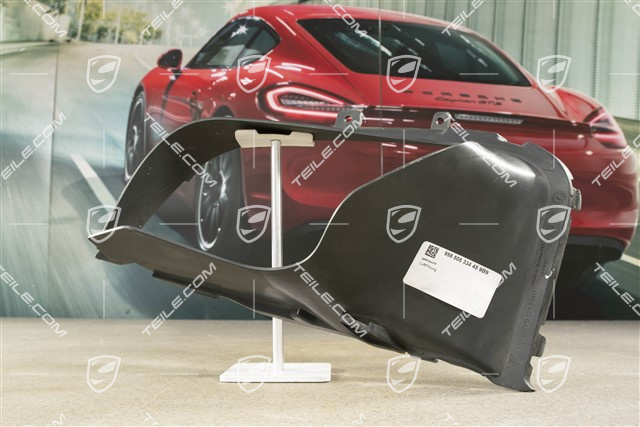 Air duct / guide 3,0L 245kW / 3,6L 309kW / Diesel 3,0L 155/176/180/190/193kW / Diesel 4,2L, Satin black, R