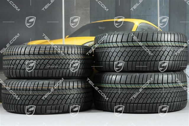 19" Koła zimowe komplet "Cayman S", felgi 8J x 19 ET57 + 9,5J x 19 ET45 + opony zimowe Continental WinterContact TS 830P 235/40 R19 + 265/40 R19, bez czujników RDK