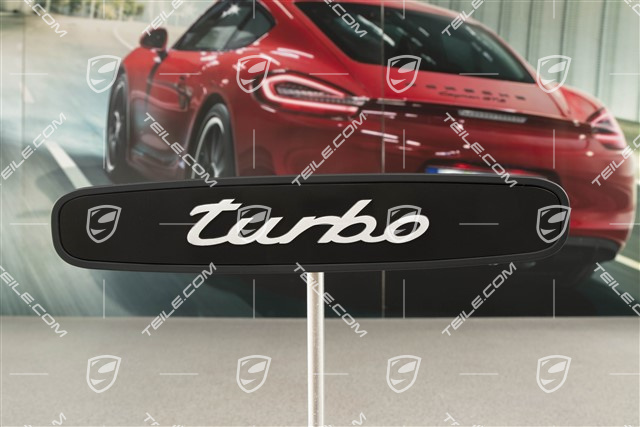 Schriftzug / Emblem für Hutablage, TURBO