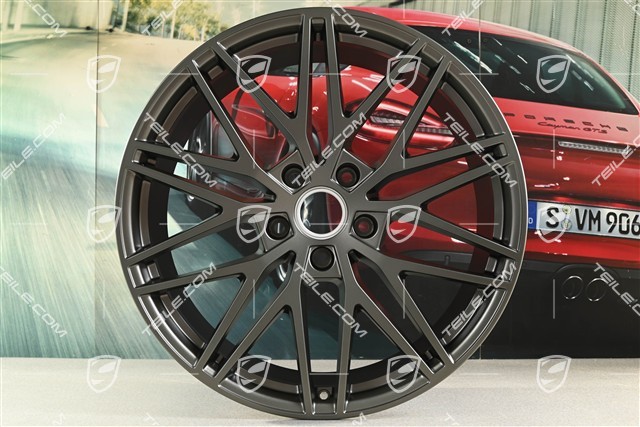 21-inch wheel rim set Cayenne RS Spyder Design, 11J x 21 ET58 + 9,5J x 21 ET46, Turbonite