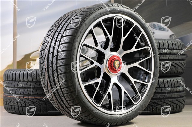 GT3 20" winter wheels  "Turbo S" central locking, 9J x 20 ET51 + 11J x 20 ET59 + NEW Michelin winter tyres 245/35 R20+295/30 R20, TPMS