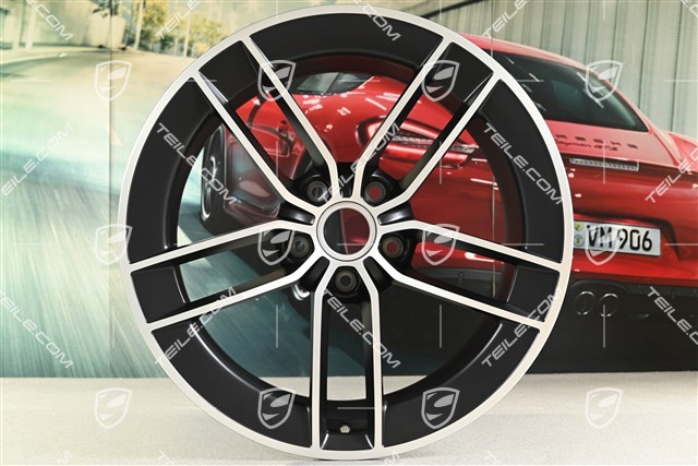21" Carrera Exclusive Design Felge, 11,5J x 21 ET79, schwarz seidenmatt