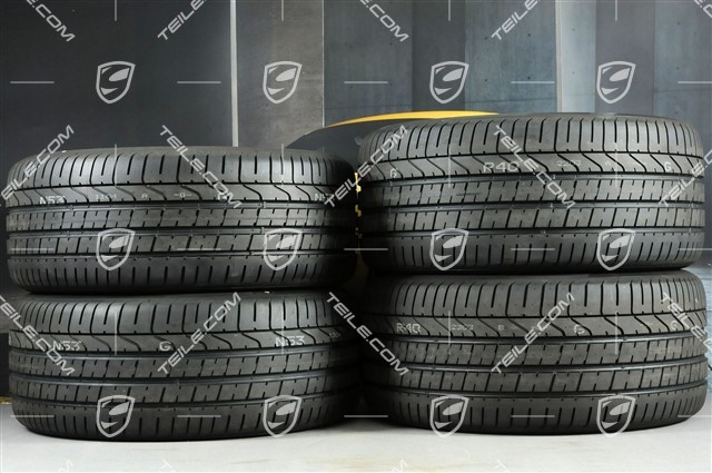 21-inch Cayenne COUPE Exclusive Design summer wheel set, rims 9,5J x 21 ET46 + 11,0J x 21 ET49 + NEW Pirelli summer tyres 285/40 R21 + 315/35 R21, black high gloss, with TPMS
