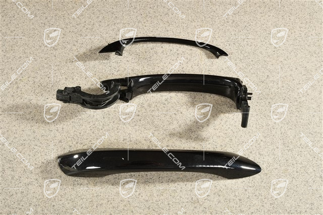 Türgriff, Keyless, Aluminium Paket Schwarz, L