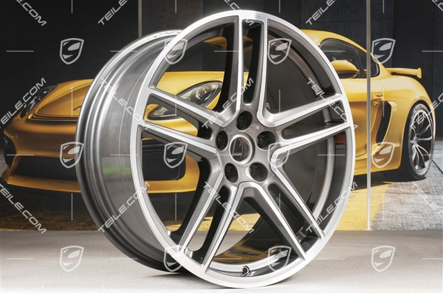 20" Felge "Macan Turbo", 9J x 20 ET26, BORBET, Titan