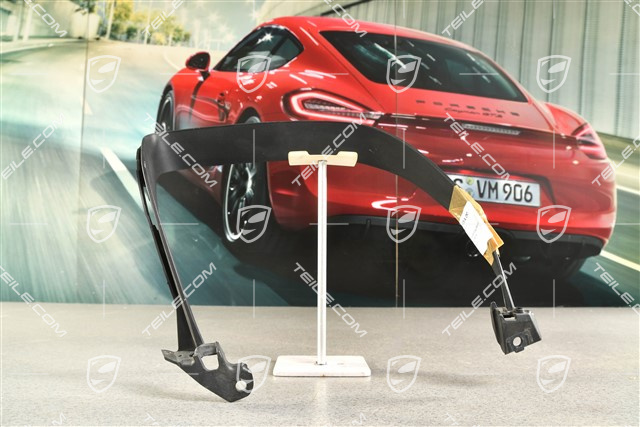 Rear bumper Exhaust system tail pipe cover trim, Black matte, R