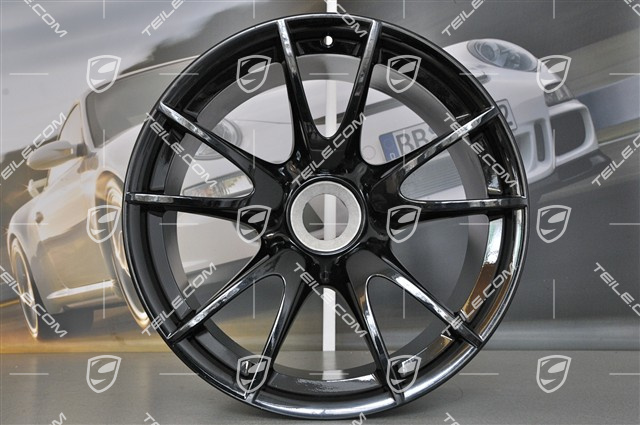 19" GT3 II RS 4.0 / GT2 RS Felgensatz, schwarz, vorne 9J x 19 ET47 + hinten 12J x 19 ET48