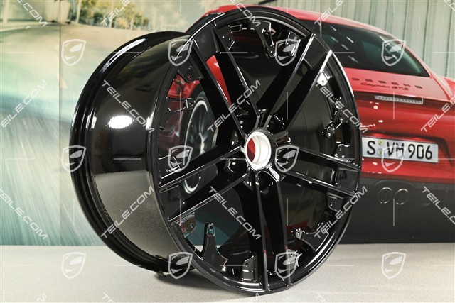 21" Exclusive Design wheel, 11.5J x 21 ET66, rear, high-gloss black, L