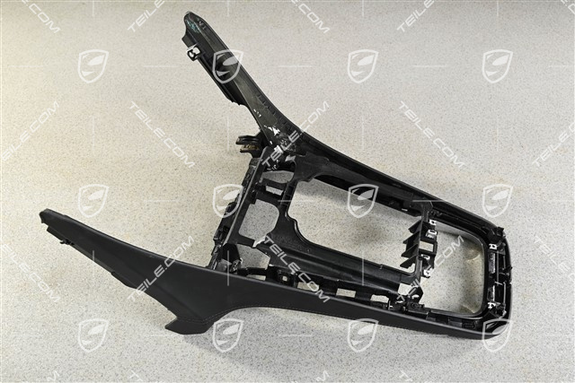 Konsola środkowa / tunel, skóra, czarny