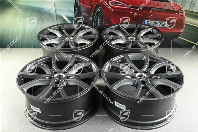 21" Felgensatz Cayenne Exclusive Design, 11J x 21 ET49 + 9,5J x 21 ET46, für den Cayenne Coupé, vesuvgrau