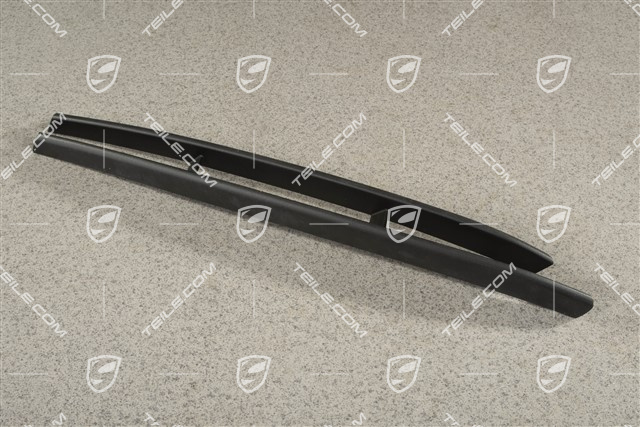 Lamelka / blenda kratki zderzaka, Matowa czarna, Turbo, L