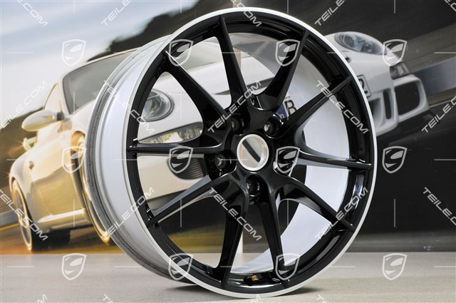 20-inch Carrera S (III) rims set, 8,5J x 20 RT51 + 11J x 20 ET70, wheel spokes painted Black