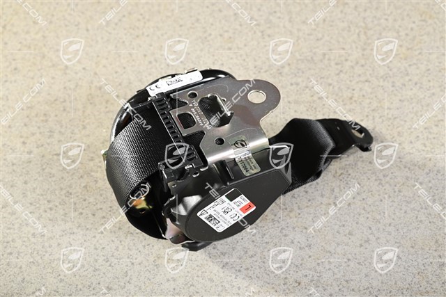 Seat belt rear, Black, L
