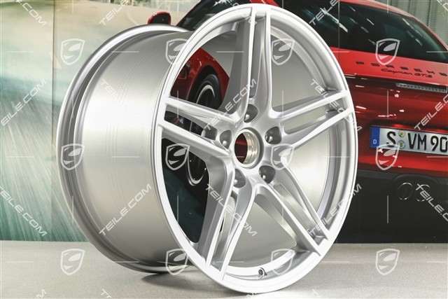 19" disc wheel rim set Carrera VI, 8,5J x 19 ET50 + 11J x 19 ET56, Brilliantsilver