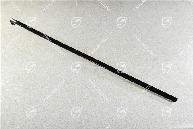 Listwa ozdobna na drzwi przednie, zawiera uszczelkę, Czarny połysk, L